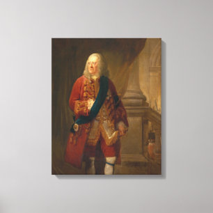 Kung George II, 1759 Canvastryck