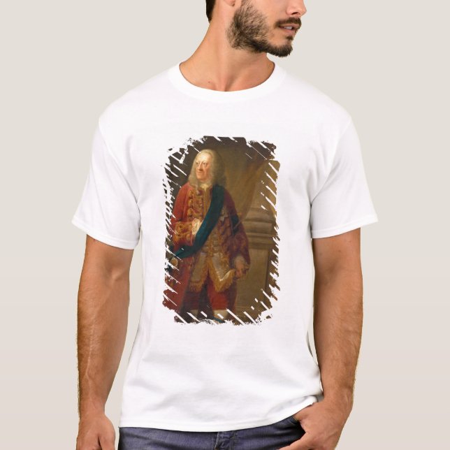 Kung George II, 1759 Tee Shirt (Framsida)