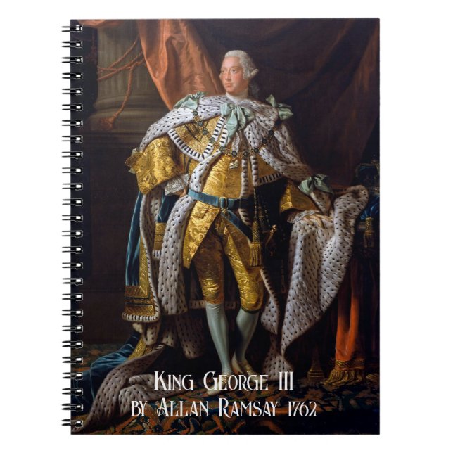 Kung George III av Allan Ramsay 1762 Anteckningsbok (Framsidan)