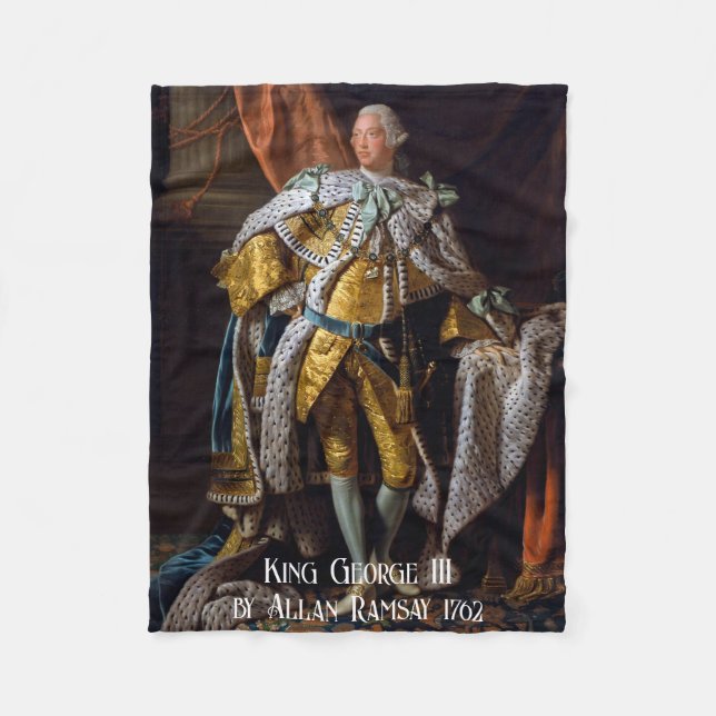 Kung George III av Allan Ramsay 1762 Fleecefilt (Framsidan)