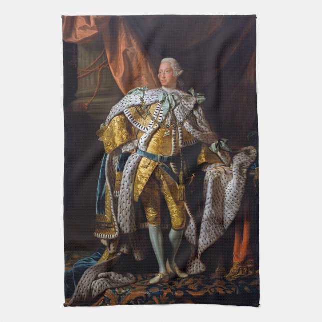 Kung George III av Allan Ramsay 1762 Kökshandduk (Vertikal)