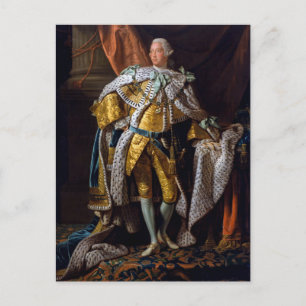 Kung George III av Allan Ramsay 1762 Vykort