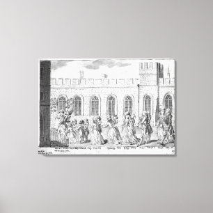 Kung George III och drottning Charlotte Canvastryck