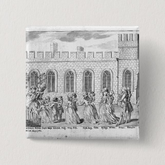Kung George III och drottning Charlotte Knapp (Framsida)