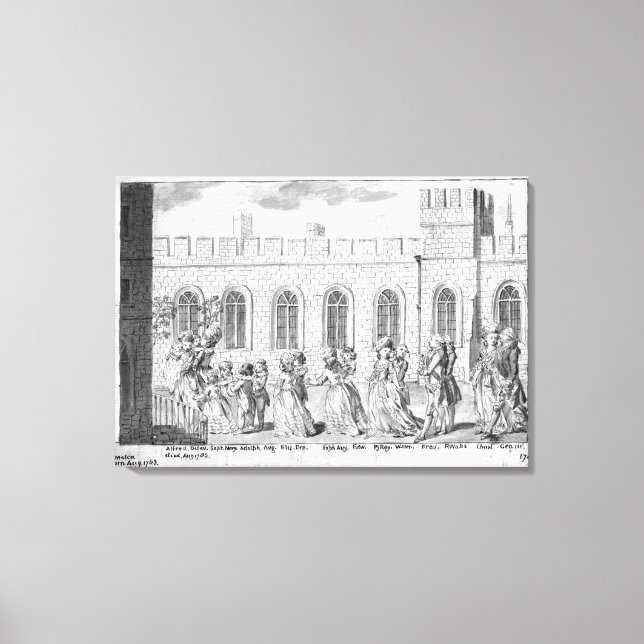 Kung George III och Queen Charlotte Canvastryck (Framsida)