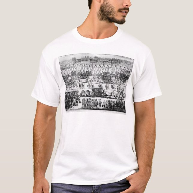 Kung George mig procession till Sts James slott T Shirt (Framsida)