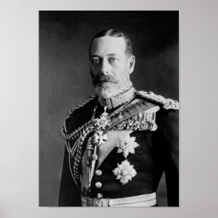 Kung George Porträtt - 1923 Poster