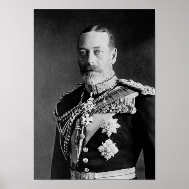 Kung George Porträtt - 1923 Poster (Framsidan)