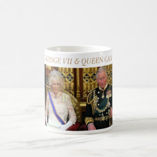 Kung George VII och drottning Camilla Kaffemugg