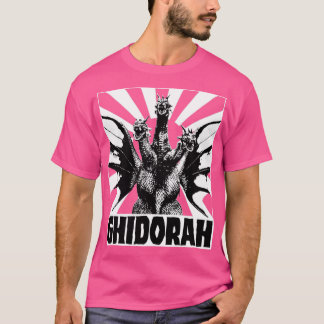 KUNG GHIDORAH Stigning sol för röda T Shirt