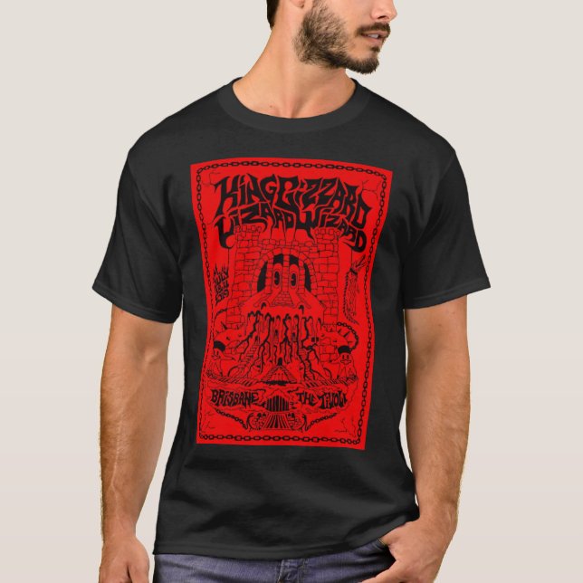 Kung Gizzard och Lizard Wizard&x27;s Brisbane  T Shirt (Framsida)