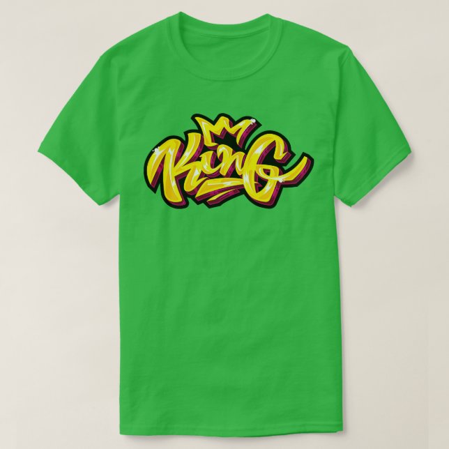 Kung Graffiti Art T Shirt (Design framsida)