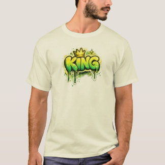 KUNG Graffiti Gatmode Typografi Design T Shirt
