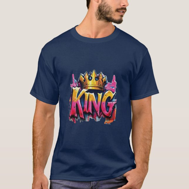 KUNG Graffiti Krona T-Shirt Description: Ordna din (Framsida)