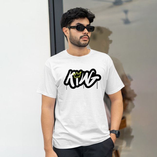 "Kung" Graffiti Street bära Stil T Shirt (Skapare uppladdad)