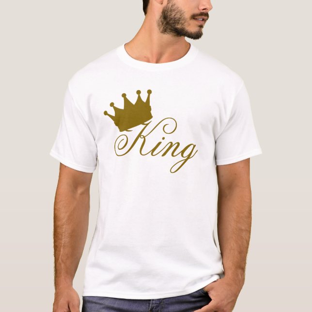 Kung Grafik Mäns Premium Komfort T Shirt (Framsida)
