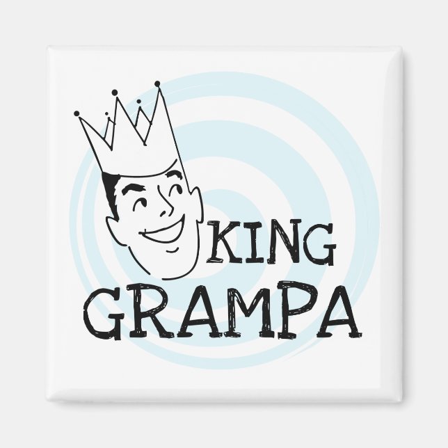 Kung Grampa T-tröjor och presenter Magnet (Framsidan)