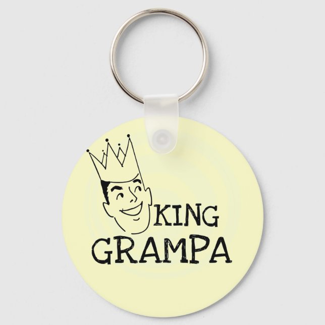 Kung Grampa T-tröjor och presenter Nyckelring (Framsida)