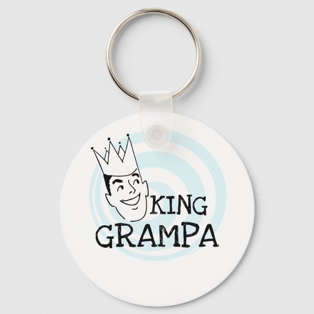Kung Grampa T-tröjor och presenter Nyckelring (Framsida)