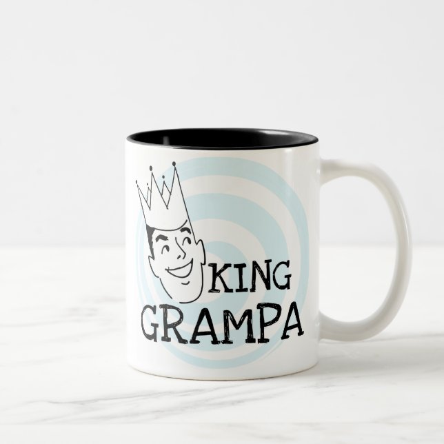 Kung Grampa T-tröjor och presenter Två-Tonad Mugg (Höger)