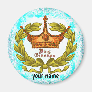 Kung Grandpa Krona magnet