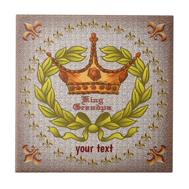 Kung Grandpa Panel Kakelplatta (Framsidan)