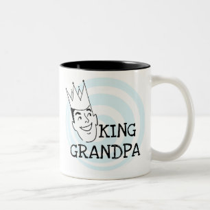 Kung Grandpa T-shirts och gåvor Två-Tonad Mugg