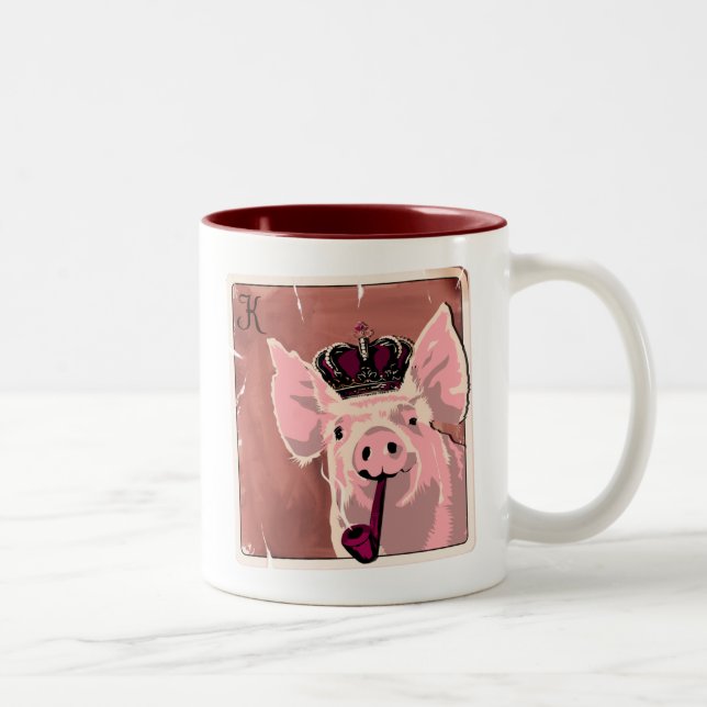 Kung Gris Två-Tonad Mugg (Höger)
