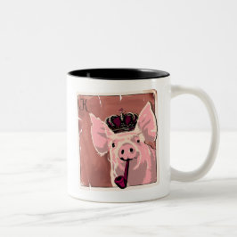 Kung-Gris-tvåtonskaffe Mugg