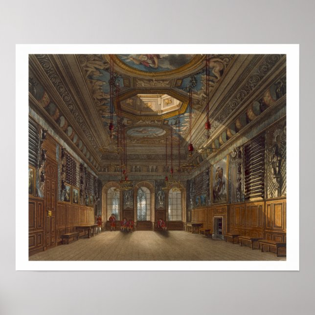 Kung Guard Chamber, Windsor Castle, från "Royalet" Poster (Framsidan)