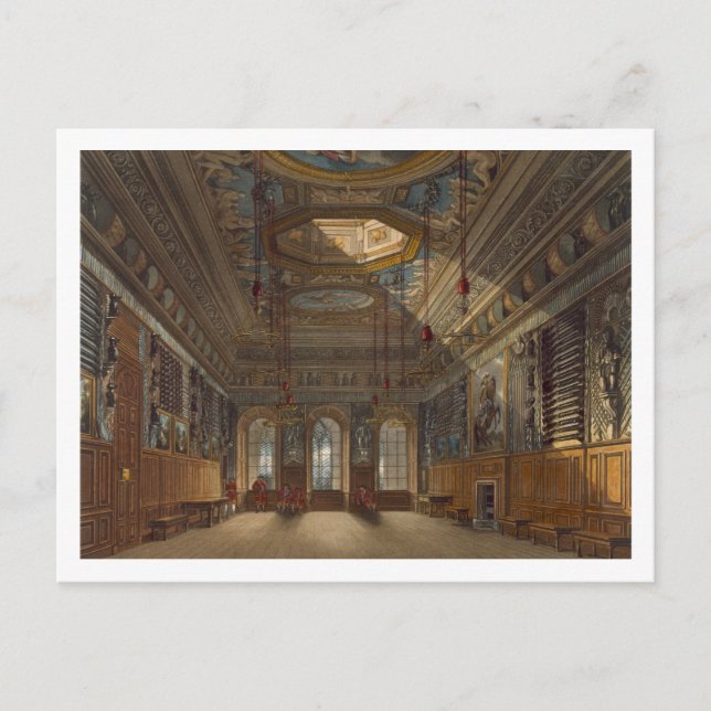 Kung Guard Chamber, Windsor Castle, från "Royalet" Vykort (Framsida)