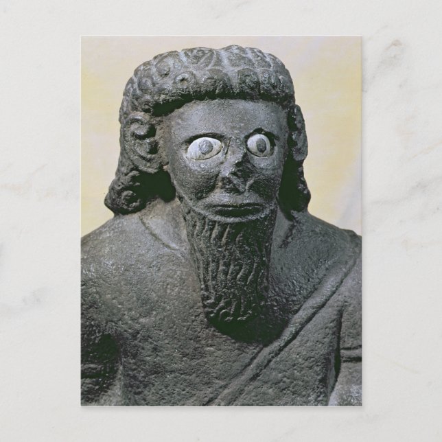 Kung Hadad, från palatset i tell-Halaf, Syrien Vykort (Framsida)