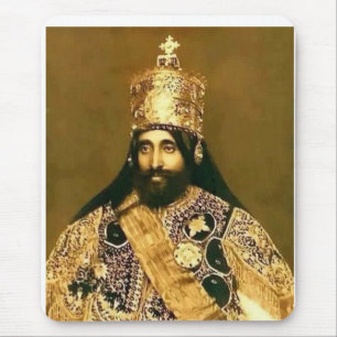 KUNG HAILE SELASSIE I KANVASTRYCK MUSMATTA