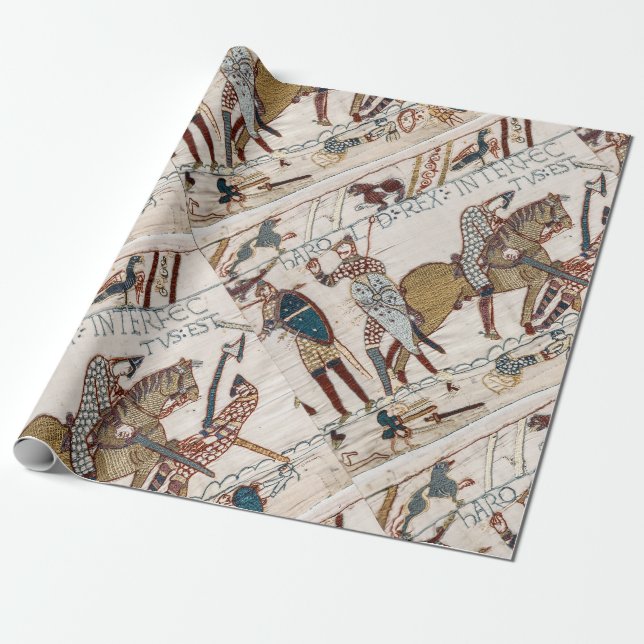 Kung Harold (Bayeux Tapestry) död Presentpapper (Utrullad)