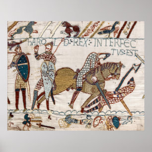 Kung Harolds död (Bayeux-tapeten) Poster