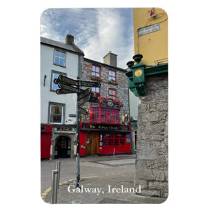 Kung Head på High Street i Galway, Irland Magnet