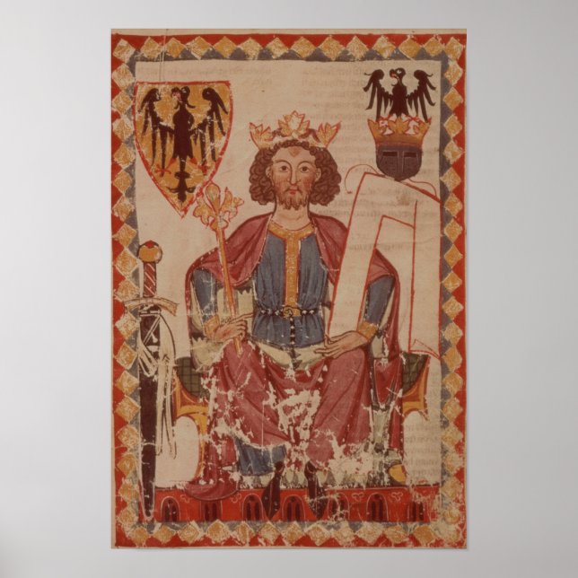 Kung Henry, illustration från Manasse Poster (Framsidan)