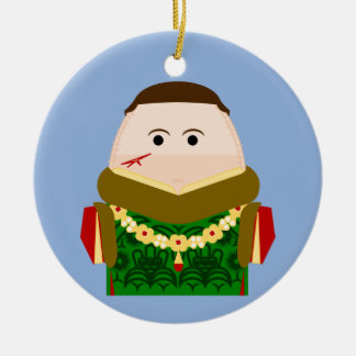 Kung Henry V av England Julgransprydnad Keramik