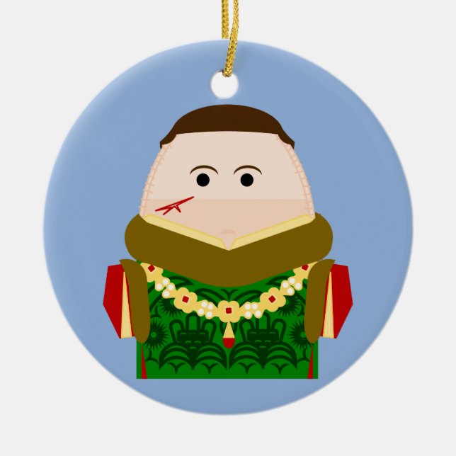 Kung Henry V av England Julgransprydnad Keramik (Framsidan)