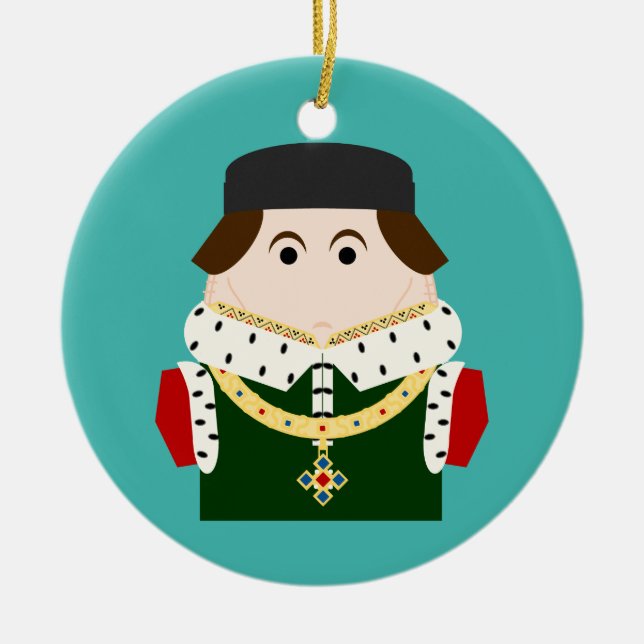 Kung Henry VI av England Julgransprydnad Keramik (Framsidan)