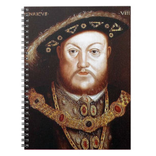 Kung Henry VIII Anteckningsbok Med Spiral
