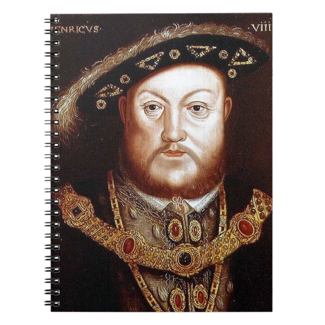 Kung Henry VIII Anteckningsbok Med Spiral (Framsidan)