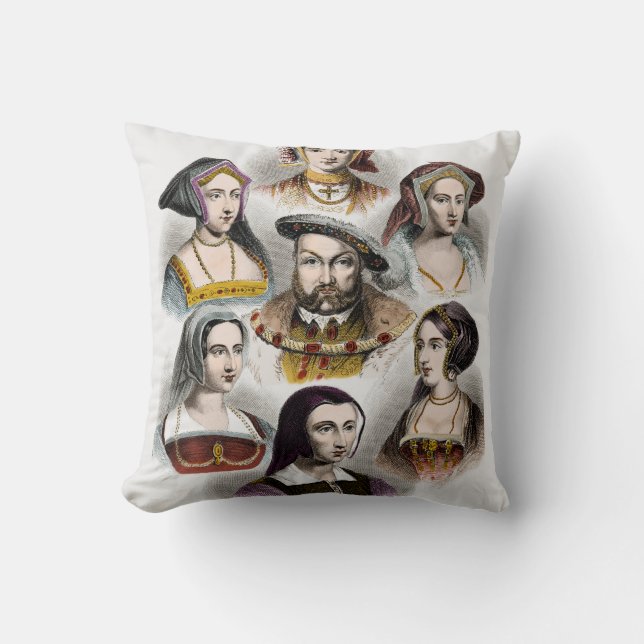 Kung Henry VIII av England | hans sex fruar Kudde (Framsida)