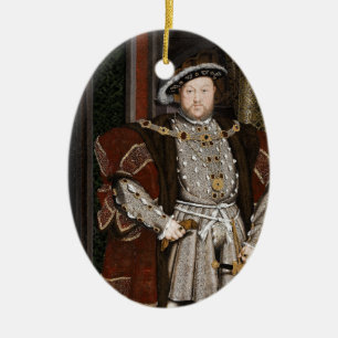 Kung Henry VIII av England Julgransprydnad Keramik