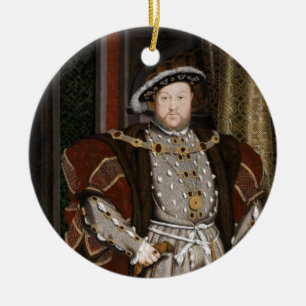 Kung Henry VIII av England Julgransprydnad Keramik