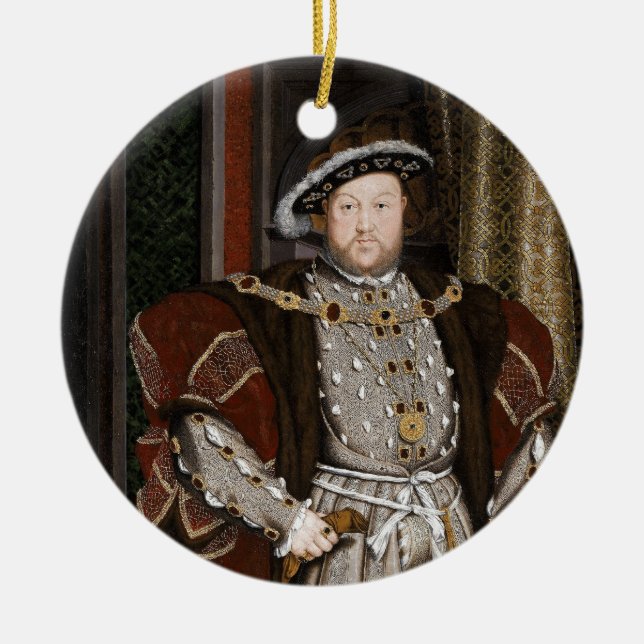 Kung Henry VIII av England Julgransprydnad Keramik (Framsidan)