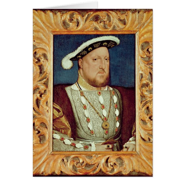Kung Henry VIII Hälsningskort (Framsidan)