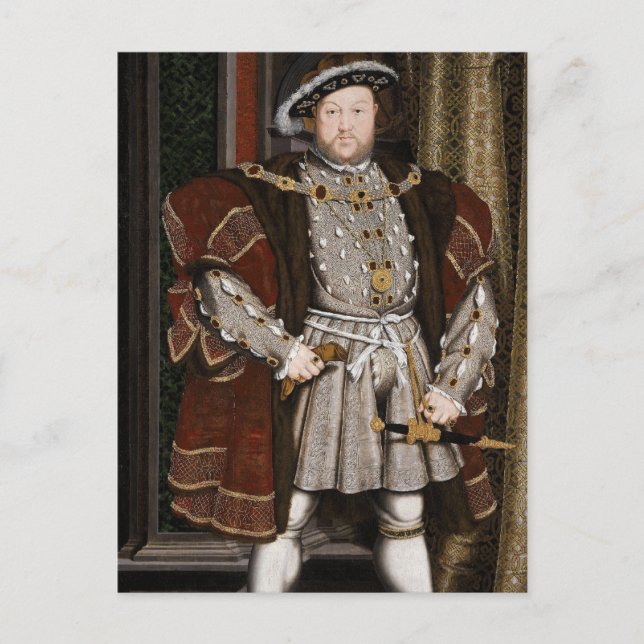 Kung Henry VIII i England Vykort (Framsida)