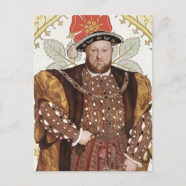 Kung Henry VIII i England - vykort för Porträtt (Framsida)