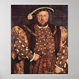 Kung Henry VIII-Kanvastrycket Poster